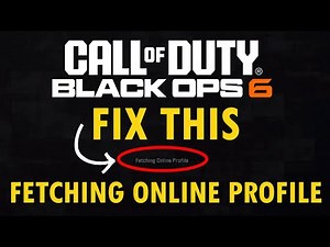 How To Fix "Fetching Online Profile" Error In Black Ops 6 and Warzone | #BO6