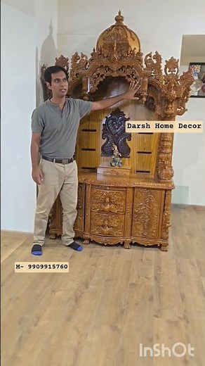 Wooden Temple dewign for Home puja Room | Ghar Mandir