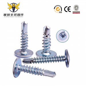 [Hot Item] Wholesale Button Modified Truss Head Screws 8 X 1/2 Wafer Head Self Drilling Screw