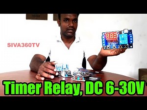 Timer Relay, DC 6 30V 1 Channel Relay Module Switch Trigger Time Delay Circuit Timer Cycle