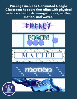 Physical Science Google Classroom Headers