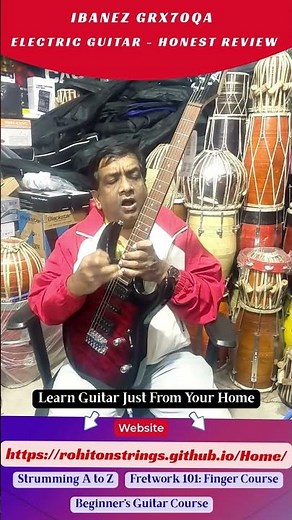 Ibanez GRX70QA Electric Guitar - Honest review #music #leadguitarist #guitartutorial #ibanezindia