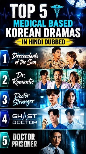 Top 5 K-Dramas Joh Har Doctor Fan Ko Dekhne Chahiye #kdrama #hindidubbed