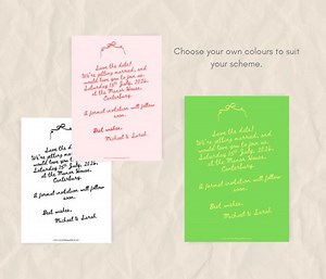 Handwritten Invitation Suite Template, Modern Wedding Stationary, Handwritten Wedding Invitation, Illustrated Invite Set, Hand Drawn Invite - Etsy