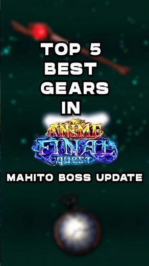 TOP 5 GEARS SHOWCASE IN ANIME FINAL QUEST! #shorts #animefinalquest #roblox