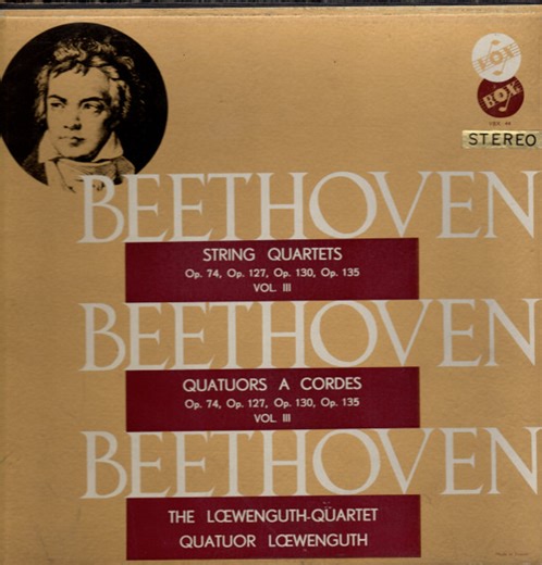 Beethoven - Loewenguth String Quartet - String Quartets (Complete) Vol. III
