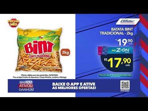 Fecha mês Condor - Apucarana, Londrina, Campo Mourão e Maringá -26/03/26
