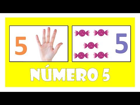 Número 5 | Aprender os números em português| Conhecendo os numerais| Alfabetização matemática