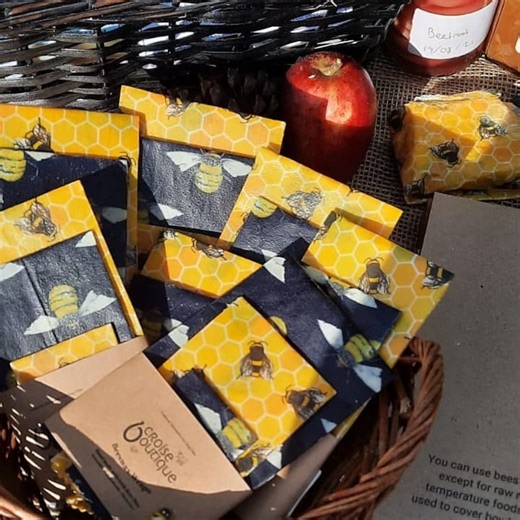 SALE Set of 3 Reusable Beeswax Food Wraps, Food Cover Eco Friendly Gift, Sustainable, Plastic Free, Birthday, Kitchen, New Home - Etsy UK