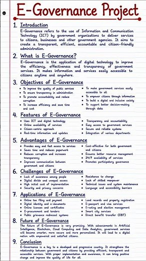 E-Governance Project | Easy School Project