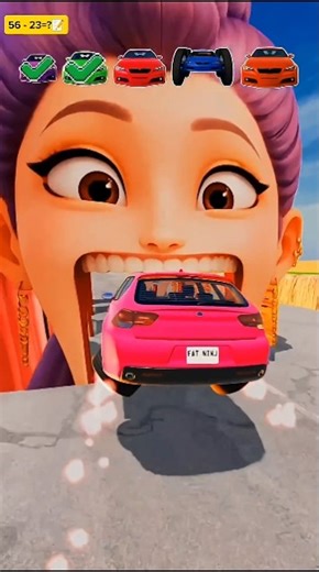 beamng.drive racing,Big and Small car vs Rumi - BeamNG.Drive#viral