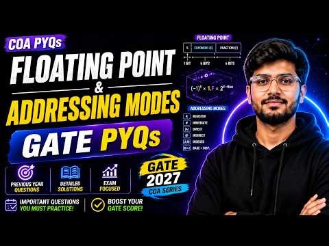 COA PYQs: Floating Point & Addressing Modes | GATE Previous Year Questions | GATE 2027
