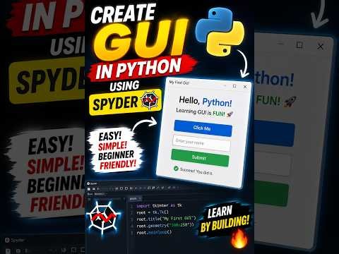 I Made Python Do THIS… 🤯 (GUI in 60 Seconds)