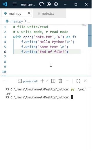 file write and read in Python #coding #python #problemsolving