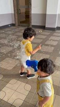 Bubble fun with Bubble gun in Jeddah ☀️