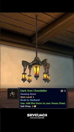 How to Get the Dark Iron Chandelier #housing #worldofwarcraft #housingwow #housingguide