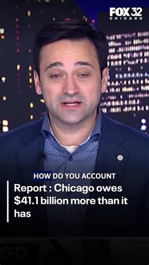 A new Truth in Accounting report for fiscal year 2024 reveals Chicago owes $41.1B more than it has. | LEARN MORE: bit.ly/4a801MF | Fox 32 Chicago