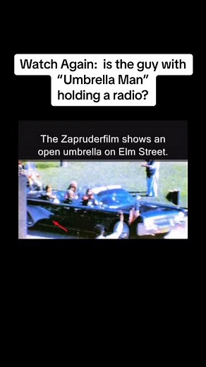 “The Umbrella Man” is a mysterious figure tied to the events of November 22, 1963, during President John F. Kennedy’s assassination. He gained notoriety for his peculiar presence at Dealey Plaza in Dallas, Texas, on that fateful day. #UmbrellaMan was a man holding a black umbrella open on a sunny day, an unusual sight. Positioned along the motorcade route, near the location where Kennedy was assassinated, this seemingly innocent act took on an enigmatic significance. The umbrella’s deployment, d