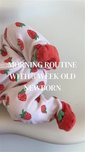 Morning Routine with Our 3-Week-Old Newborn
