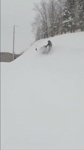 Ditch banging snowmobile with speed and momentum! Fastest sidehill I ever witnessed.