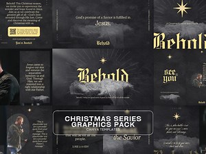 Christmas Sermon Series Graphics Pack: Contemporary Church (canva Templates, Digital Download) - Etsy