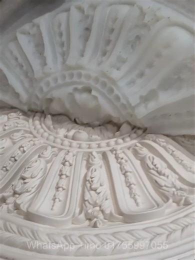 How to make a gypsum ceiling rose design from a silicone rubber mold. #gypsumceiling #ceilingdesign #falseceiling #moderninterior #Gypsum #HomeDecor #InteriorGoals #ceiling #viralvideochallenge
