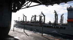 Replenishment at Sea during Deployment | US Military Videos