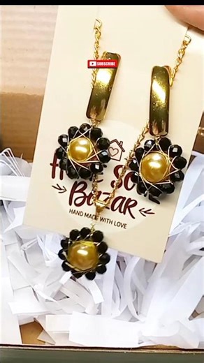 ASMR Satisfying Handmade Eid Jewelry Set | Black Bead Gold Necklace Tutorial