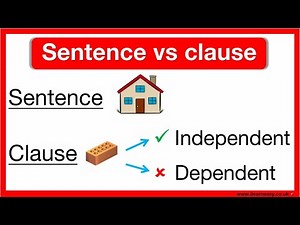 Sentence vs Clause 🤔 | What's the difference? | Learn with examples of sentences and clauses