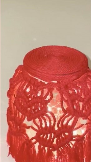 Macrame heart lantern #diy #handmade #macrame #lantern