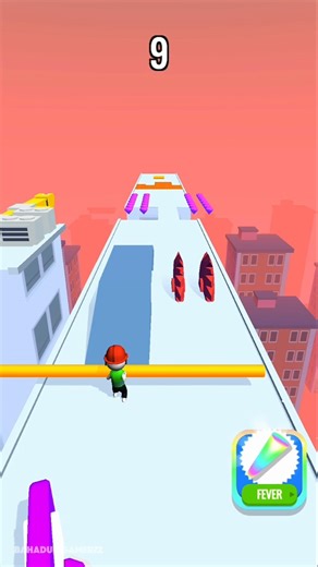 Roof Rails New Level Gameplay 🏠 So Satisfying! #shorts