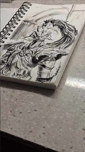 Drawing Dragonslayer-Ornstein from Darksouls| day-97 drawing everyday #art #darksouls #videogames