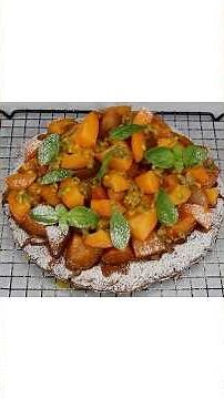✅ MY APRICOT BASIL PASSION FRUIT TART WITH PUFF PASTRY AND ALMOND CREAM 😍