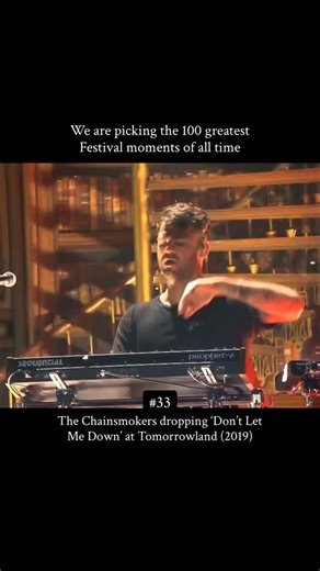 EDM US on Instagram: "The Chainsmokers dropping ‘Don’t Let Me Down’ at Tomorrowland (2019) At Tomorrowland The Chainsmokers set at 2019 played Don t Let Me Down, which was already a well known track by then, released in 2016 with vocals by Daya and played on radio and festivals everywhere. Hearing it again on the Tomorrowland mainstage showed how long this song has stayed relevant in dance music culture. As the track dropped, the crowd sang every word and moved together in front of the iconic st