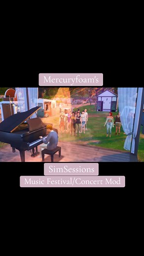 Music Festival/Concert Mod! This mod is so cool and adds so much to your sims game! This is a reoccurring Festival held on every SimSunday! The music festival stage is buyable and usable aswell! You can hire NPC's to preform private concerts. Add custom interactions to microphones. Has crowd reactions, custom buffs, increases singing skills and fame! There is so much to this mod! #ts4tok #sims4mods #thesims4modfinds #thesims4mod #ts4mod #apocalytpicbeautypresents #thesims4modsandcc #apocalypticc