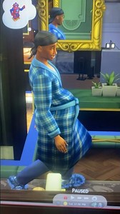 My male got pregnant by his alien wife 😂 I didn’t know they can do that #realtionship #sims4