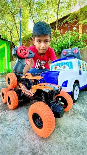 RC Dessert Car and Remote Control Bus Testing