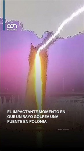 Rayo impacta fuente en Polonia mientras niños jugaban cerca