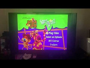 Jim Henson's Animal Jam Springin' (2005) DVD Menu 🦓🐒🐼🐨🐆🐘🌻💚