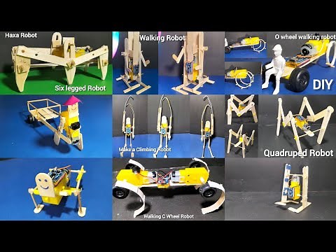 10 multiple video-Walking Robot DC Gear Motor | Diy Experiment Gear Projects With Mr Ahmad