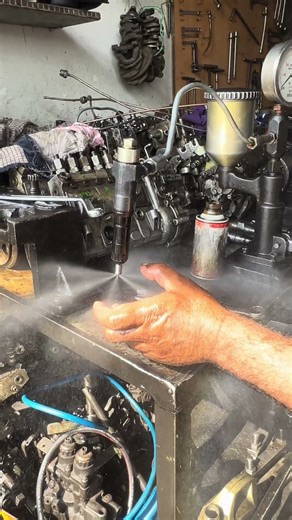 🔥High-Pressure Diesel Injector Test 💥 | Engineering Precision #OddlySatisfying