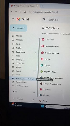 Manage Gmail Subscriptions Easily: Achieve Inbox Zen in Minutes - Say Goodbye to Overwhelm! #shorts