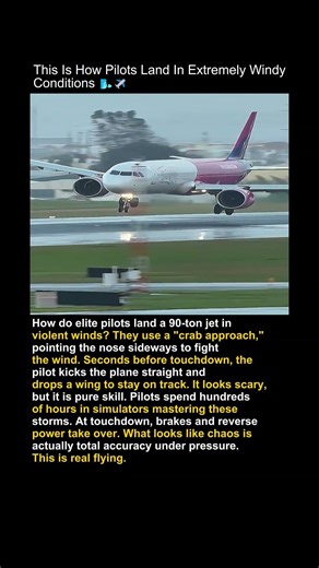 This Landing Move Looks Wrong But It's Genius #pilot #aviation #shorts