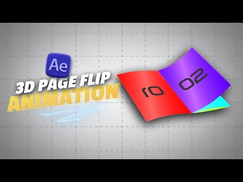 Page Flip Animation in After Effects | 3D Page Flipping Animation After Effects