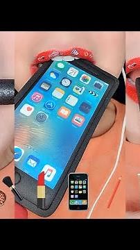 ASMR Eating Satisfying FAKE! MAC Cosmetics Makeup Emoji Food Mukbang 먹방