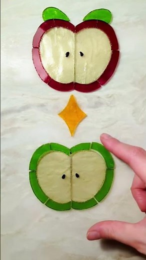 Three stages of a making stained glass suncatcher from Etsy seller Ihavealittlelantern #tutorial
