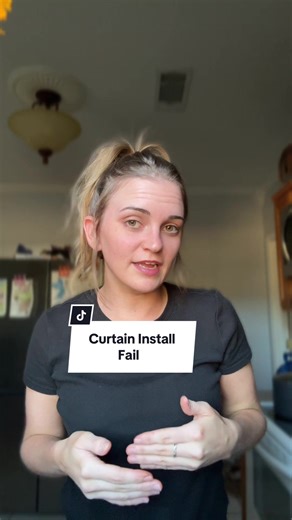 Curtains simply don’t like me. lol 😂 #decorating #curtains #fypシ | Decoration