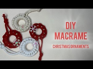 Easy Macrame Christmas Wreath | Minimalist Holiday Ornament Tutorial