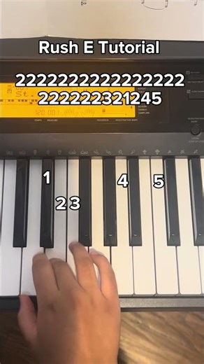 Rush E Tutorial #simple #easy #easypiano