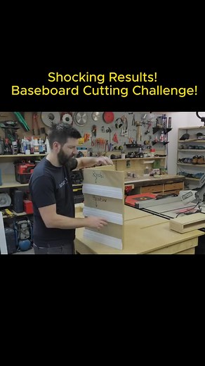 Shocking Results! Baseboard Cutting Challenge! #fyp #foryou #fix #mistake #build #drywall #construct | Glyndia32
